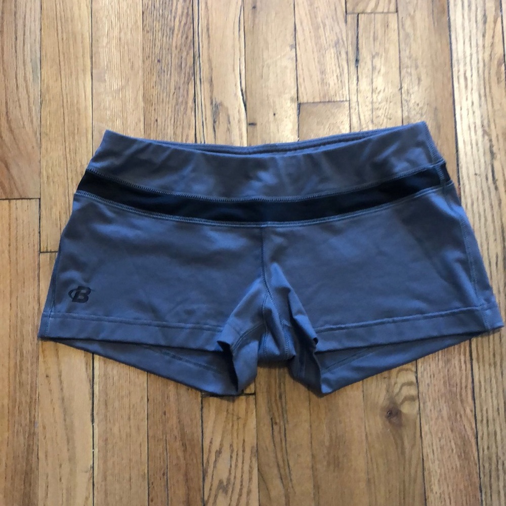 NWOT Women's XS Bodybuilding.com Gray Booty Shorts